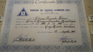 Exemplo de Caligrafia e Certificado de Curso